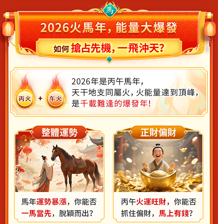 2026年你會走好運嗎？
